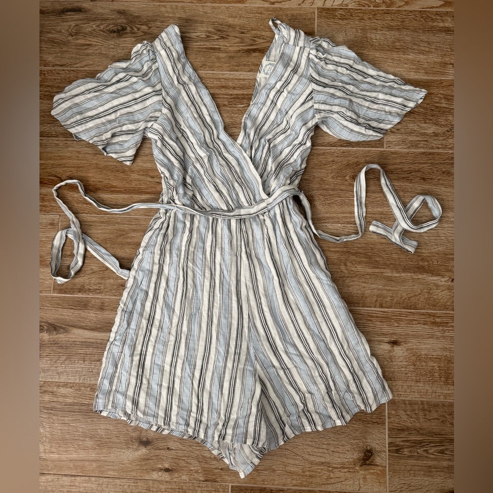 Francesca’s Blue and White Romper